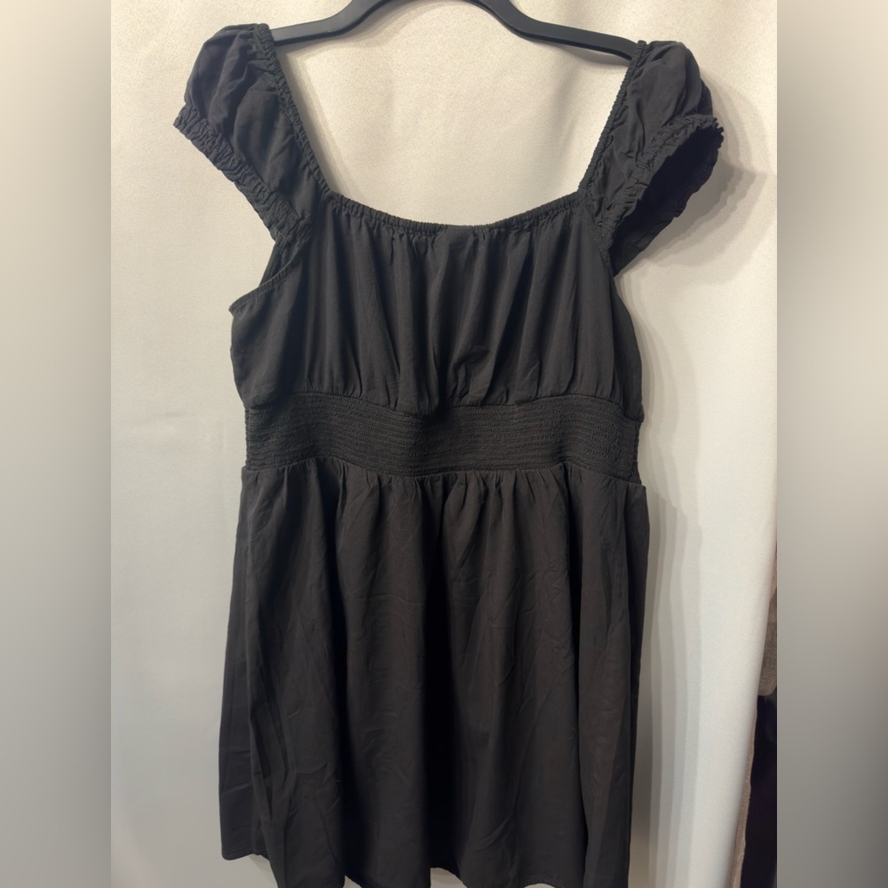 OLD NAVY Waist-Defined Black Mini Dress size XL - Picture 5 of 5